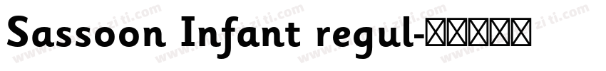 Sassoon Infant regul字体转换
